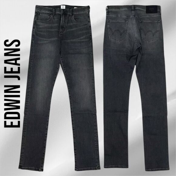 EDWIN Men’s Maddox Slim Fit Jeans in the Size 31X32” in Knight Ryder Gray Color - Picture 3 of 14